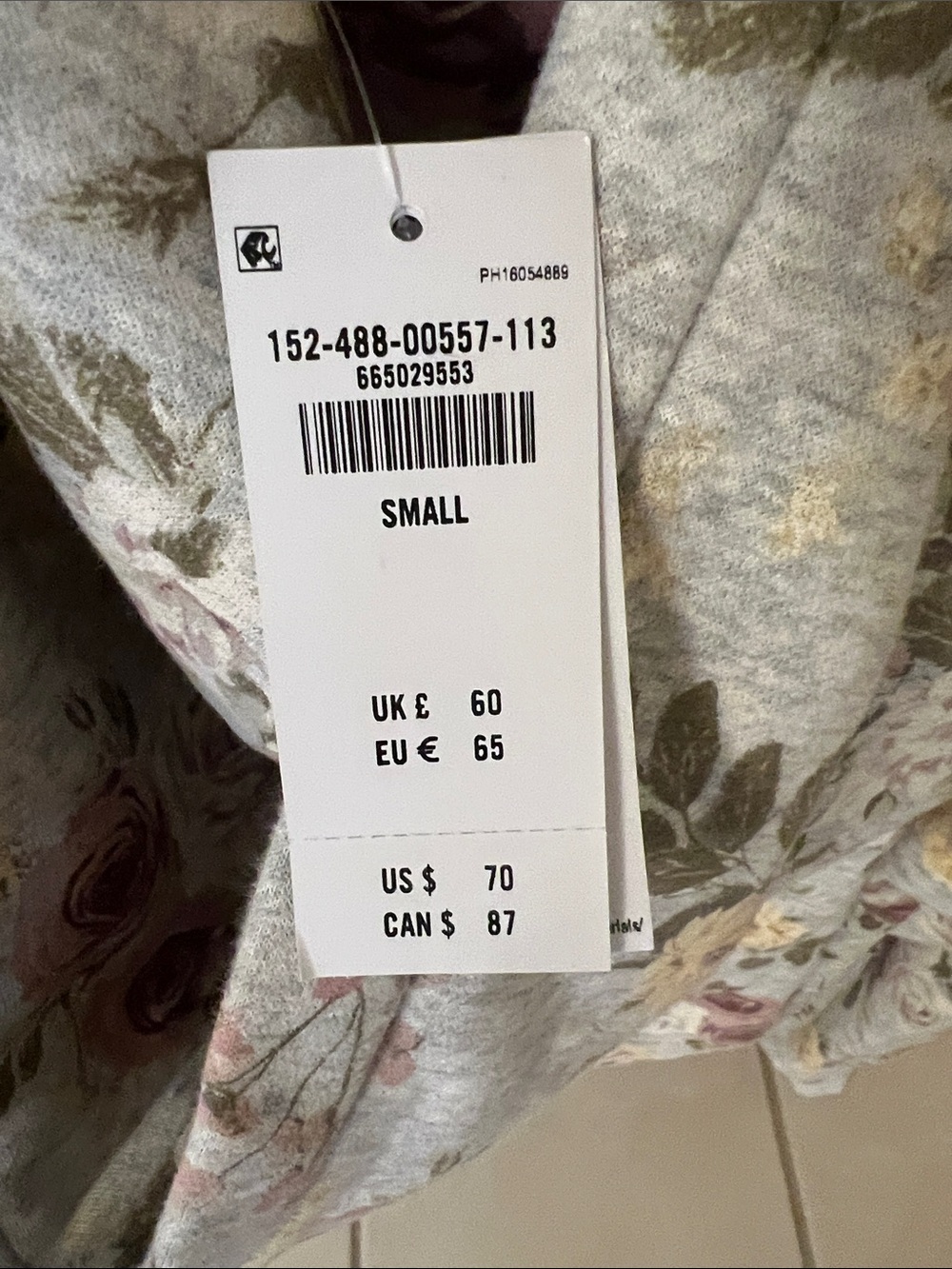 Abercrombie and Fitch soft collection women’s floral hoodie size s - Picture 4 of 6